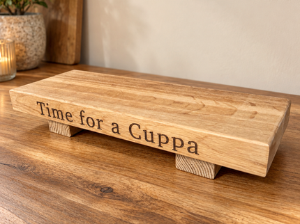 Engraved Oak Mini Display Stand