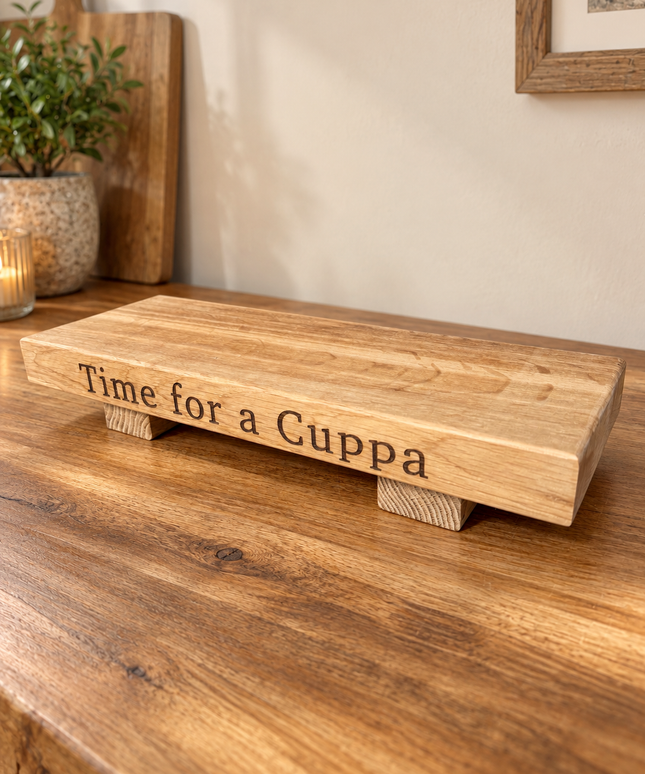 Engraved Oak Mini Display Stand