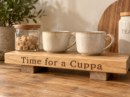 Engraved Oak Mini Display Stand