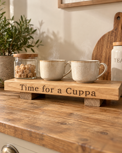 Engraved Oak Mini Display Stand