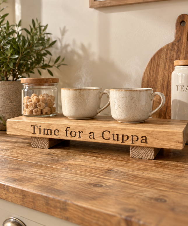 Engraved Oak Mini Display Stand