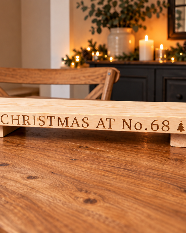 Personalised Christmas Table Centrepiece
