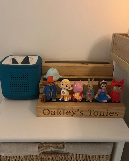 Small Engraved Tonies Character Shelf Stand The Rolling Cow