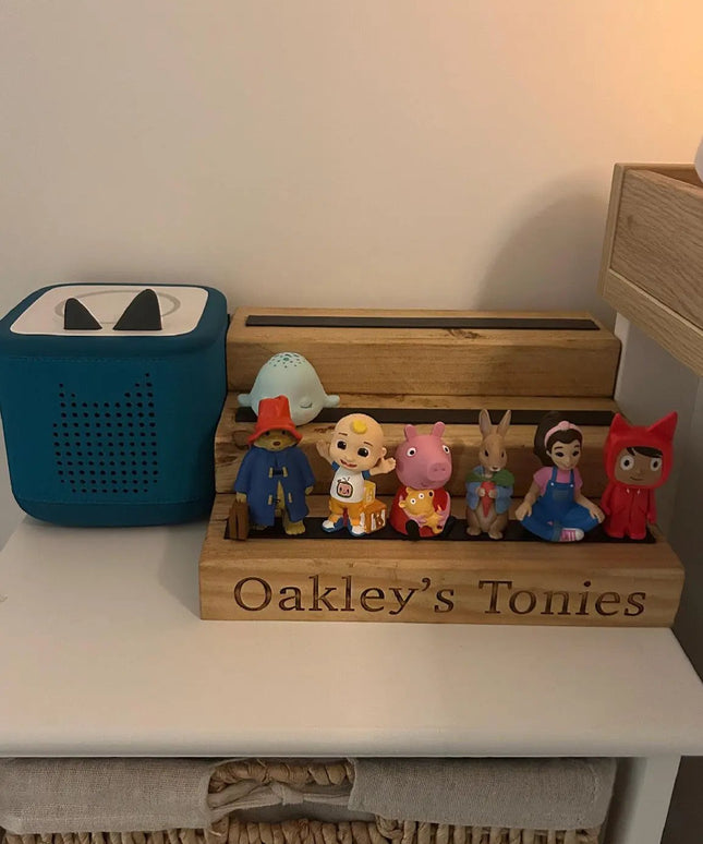 Small Engraved Tonies Character Shelf Stand The Rolling Cow