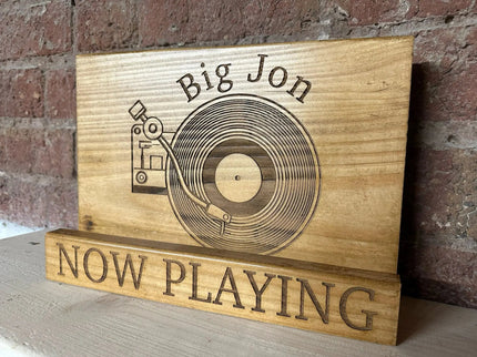 Personalised Wooden Record Holder The Rolling Cow