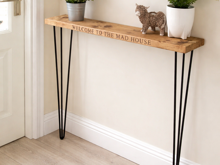 Engraved Console Radiator Side Table