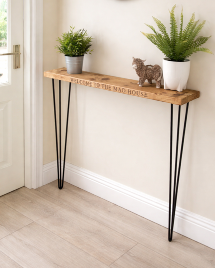 Engraved Console Radiator Side Table