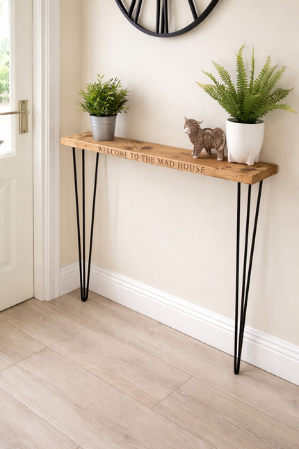Engraved Console Radiator Side Table