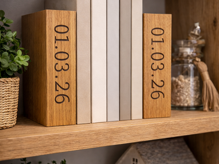 Oak Bookends Book Ends