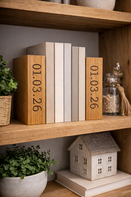 Oak Bookends Book Ends