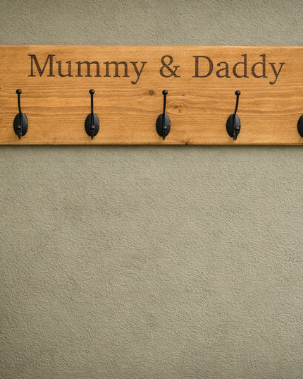 Personalised Wooden Engraved Hooks