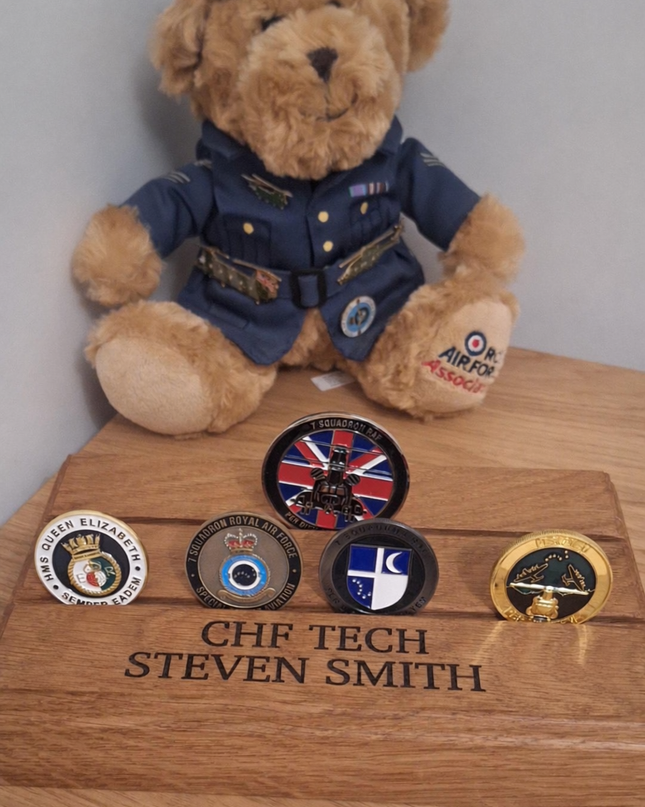 Personalised Oak Coin Memorabilia Display Stand