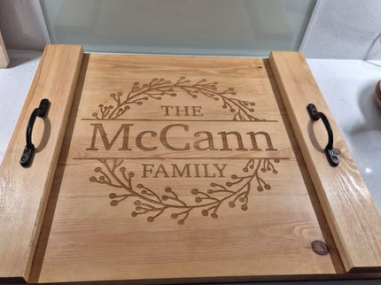 Engraved Oven Top Stove Cover
