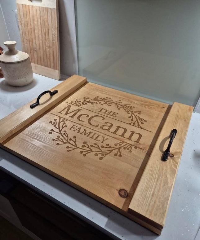 Engraved Oven Top Stove Cover