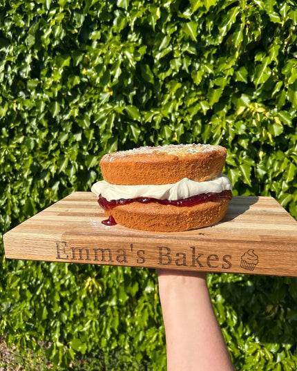 Engraved Oak Butchers Block Board The Rolling Cow