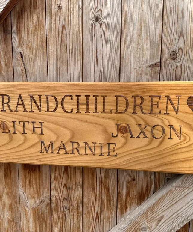 Family Members Name Sign The Rolling Cow