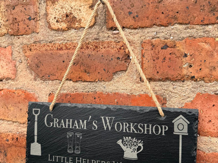 Personalised Slate Shed Sign