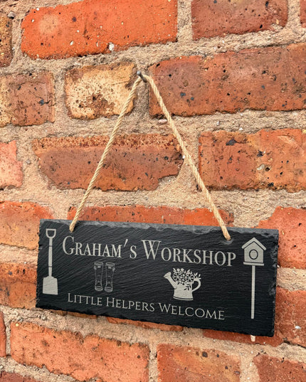 Personalised Slate Shed Sign
