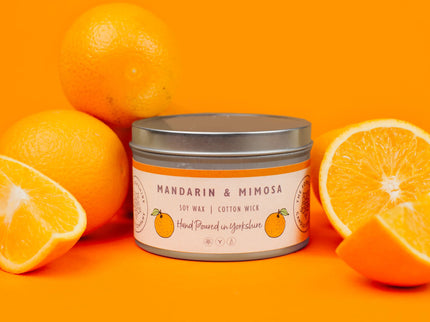Mandarin & Mimosa Candle The Rolling Cow