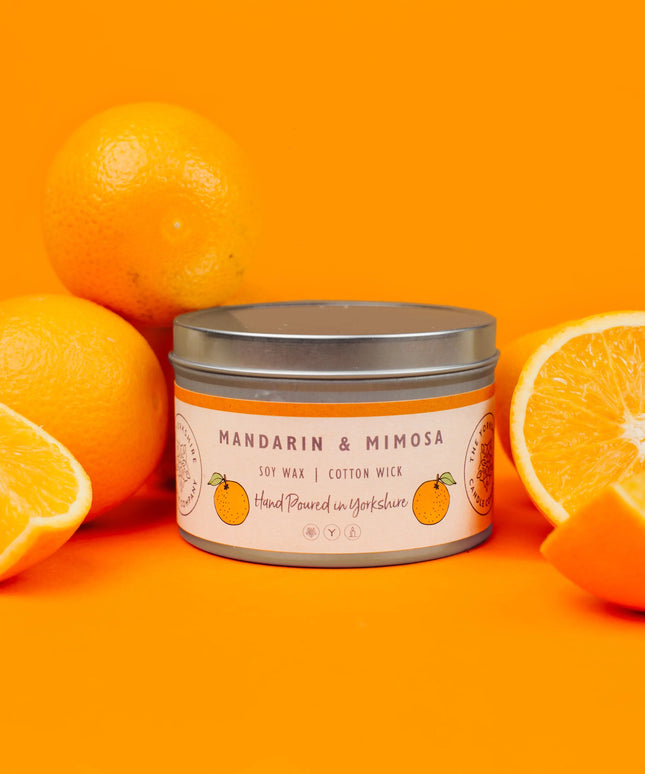 Mandarin & Mimosa Candle The Rolling Cow