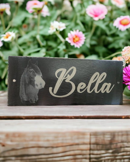 Slate Photo Sign The Rolling Cow