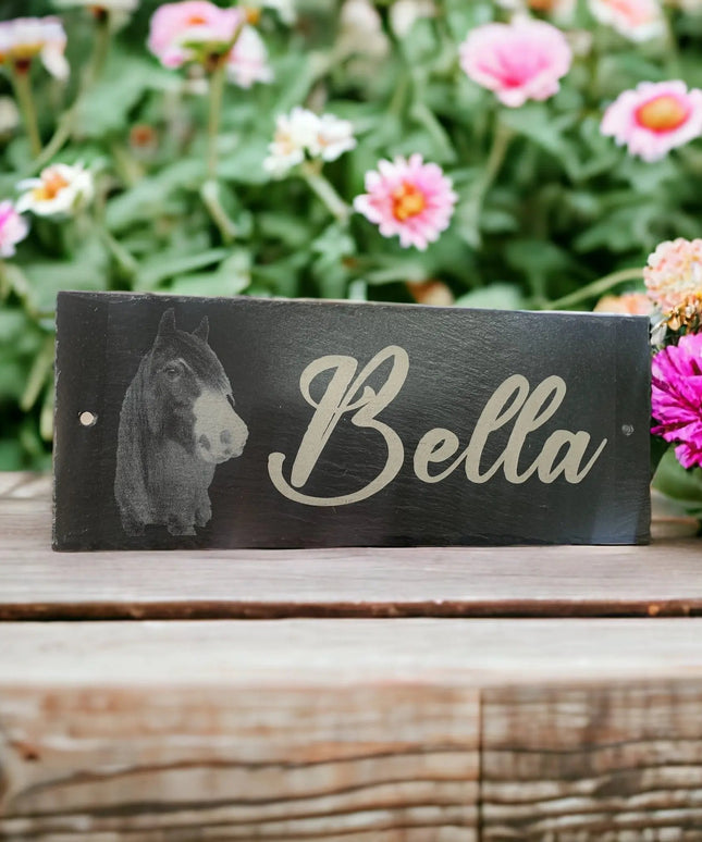 Slate Photo Sign The Rolling Cow