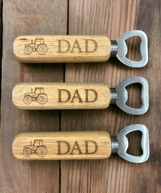 Wooden Father's Day Bottle Opener The Rolling Cow
