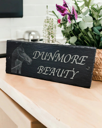 Slate Photo Sign The Rolling Cow