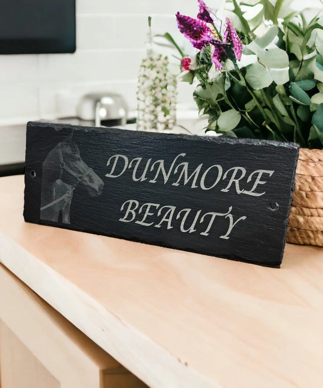 Slate Photo Sign The Rolling Cow