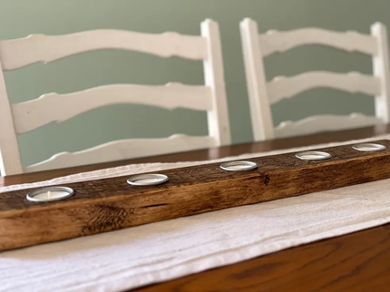 Rustic Wooden Tea Light Holder The Rolling Cow